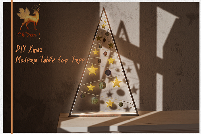 Oh Deer! DIY Xmas: Modern Table top Tree (Boxed)