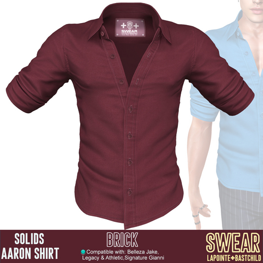 Shirt Aaron - BRICK