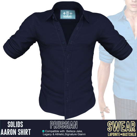 Shirt Aaron - PRUSSIAN