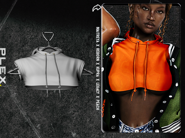 PLX. "CORA" Hoody // Light Grey // (B)