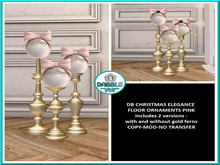 DB CHRISTMAS ELEGANCE FLOOR ORNAMENTS PINK  add me