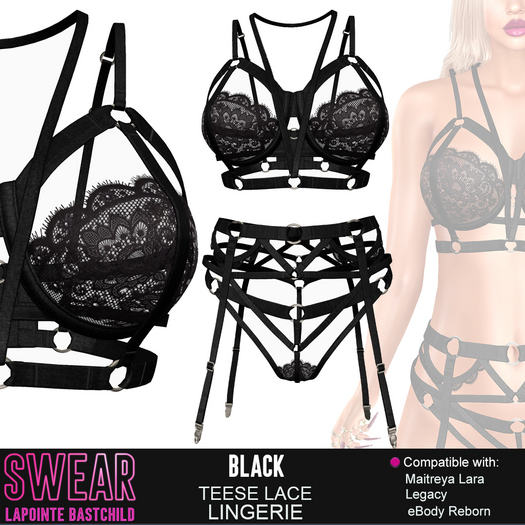 Lingerie Teese LACE BLACK