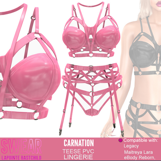 LingerIe Teese PVC CARNATION