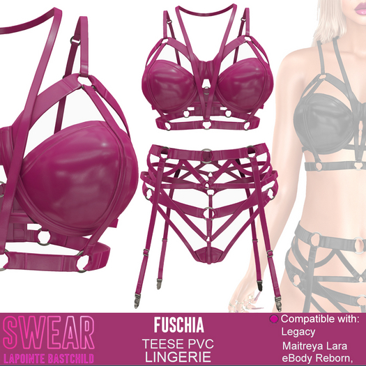 Lingerie Teese PVC FUSCHIA