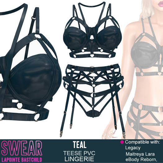 Lingerie Teese PVC TEAL