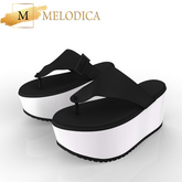 White Black Sandals REBORN