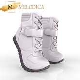 White Grey Sneaker Boots MAITREYA
