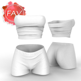White Tube Outfit Maitreya Petite Legacy Perky Reborn