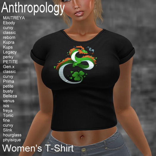 Shamrock Dragon Women's T-Shirt (WTTA)