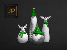15 Why Not Balcharn Xmas Edition Festive Figures-Green