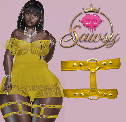 -S- Jenna Garter - Yellow