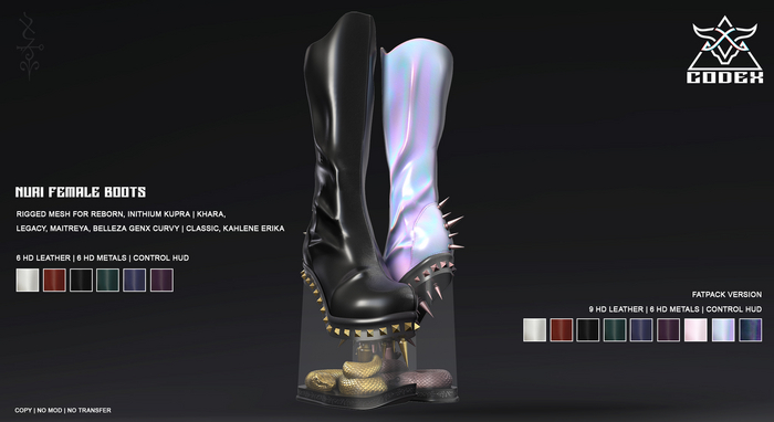 CODEX_Nuri boots Fatpack 