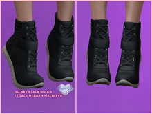 SG NAY black BOOTS box