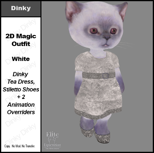 *E* Dinky 2D Magic Outfit White [Add-Click]