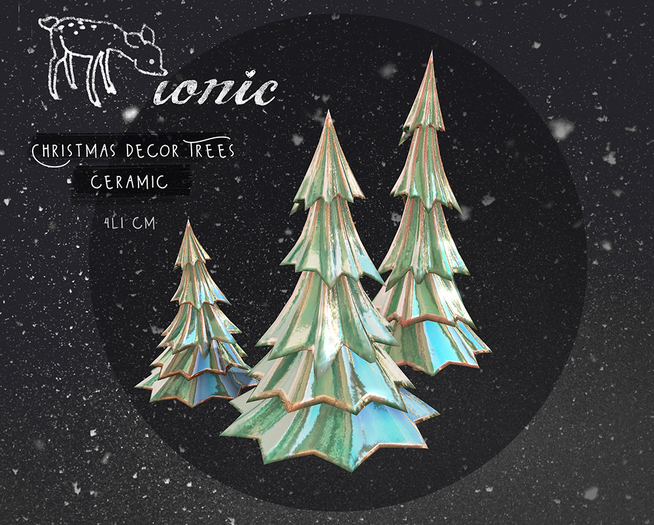 SPELL : Christmas decor Trees - Ceramic