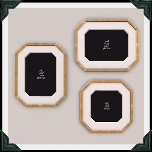 floorplan. octagonal frame SET / bronze [box]