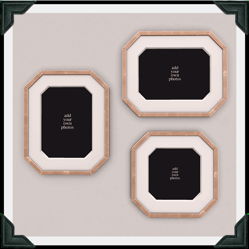 floorplan. octagonal frame SET / copper [box]