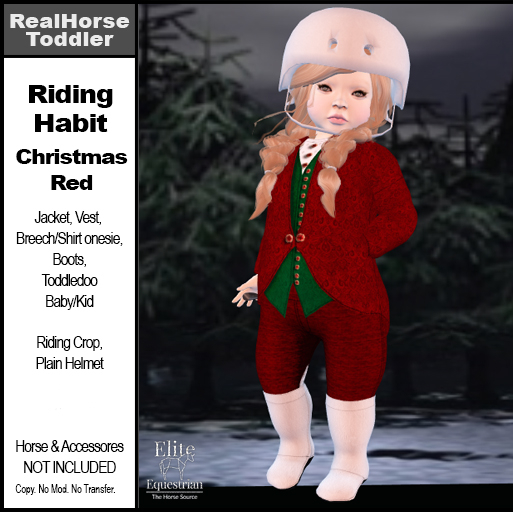 *E* Toddler English Riding Habit RFL Xmas Xpo  [Add & Click]