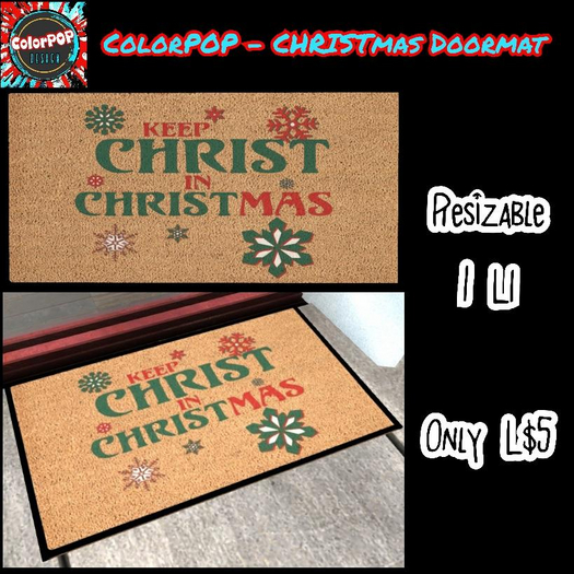 ColorPOP - CHRISTmas Doormat BOX (ADD to Unpack)