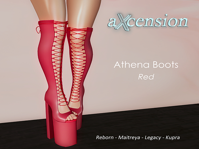 aX: Athena Boots Red