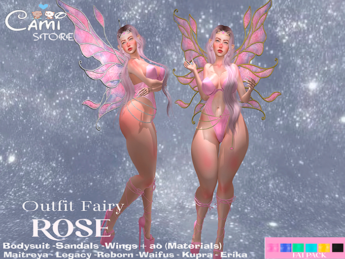 .::CaMi ::. Outfit Fairy  Rosa  (addme)