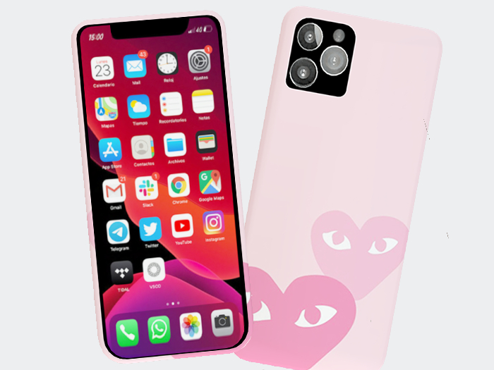 Pink Hearts iPhone