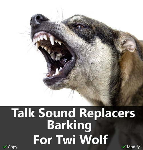 ::MDB::Talk Sound Replacers Barking - TWI WOLF