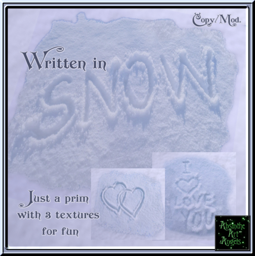 Written in Snow <3