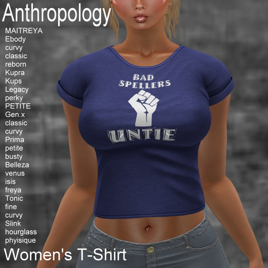 Bad Spellers UNTIE! Women's T-Shirt (WTTA)