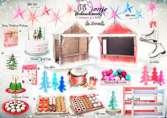 ionic : Christmas balls in a box - Weihnachtsmarkt Gacha