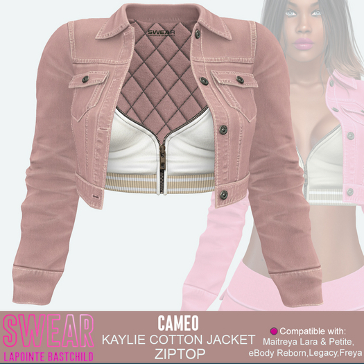 Cotton Jacket Kaylie w/ZipTop - CAMEO