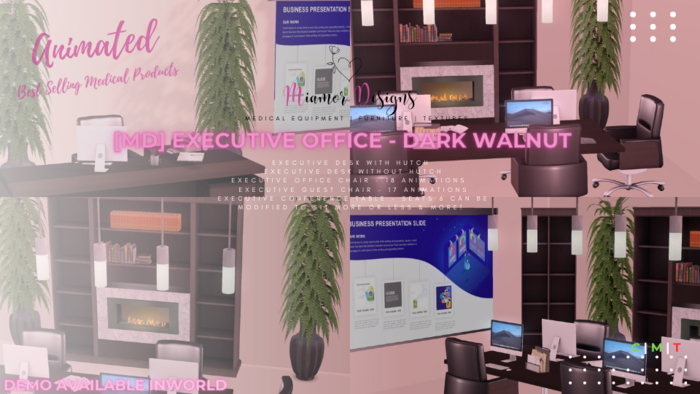 [MD] Executive Office - Dark Walnut  (Boxed)