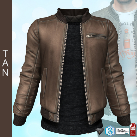 Leather Jacket Pilot TAN