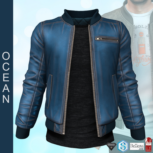Leather Jacket Pilot OCEAN