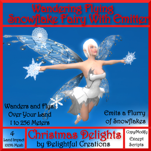 Wandering Flying Snowflake Fairy