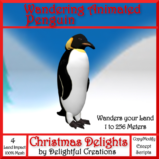 Wandering Animated Penguin