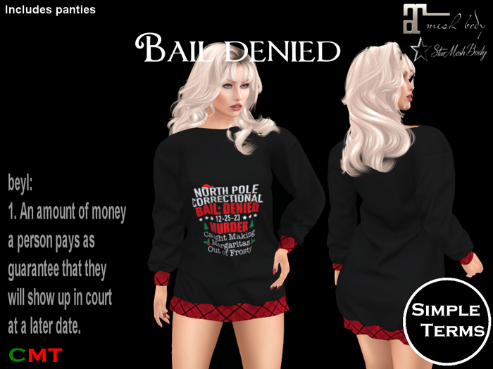 Bail Denied: Murder2 Dress