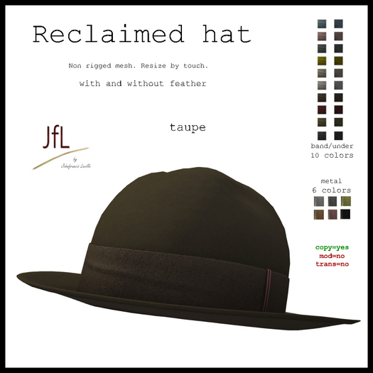 JfL Reclaimed hat-taupe-BOXED