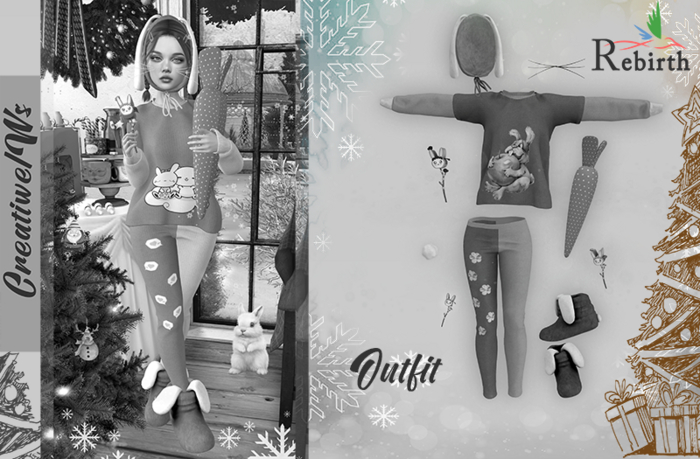 C\W Outfit Fluffy Bunny Demo Rebirth