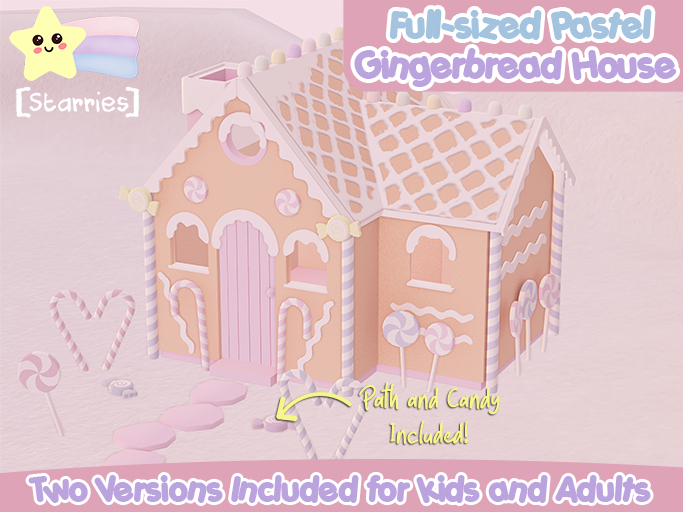 [Starries] Pastel Gingerbread House For Kids & Adults