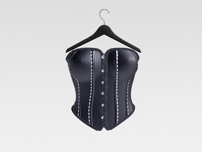 YVS ARI CORSET SOLID BLACK
