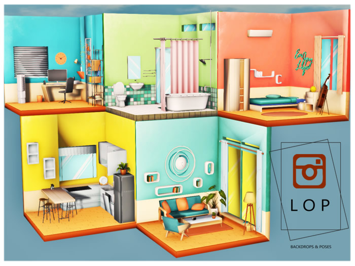 LOP Room Sections Backdrop - Full Pack