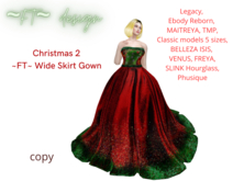 Christmas 2 ~FT~ Wide Skirt Gown Upated