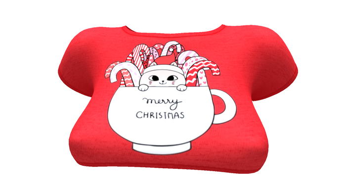 - NB - Red Xmas Kitty Kup 