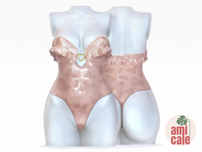 Mimosa Bodysuit 【 pele 】maitreya / bom / partial mesh / materials