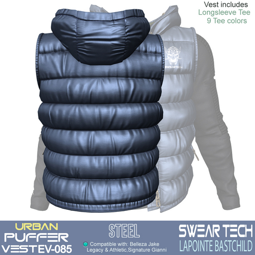 Puffer Vest - TECH STEEL