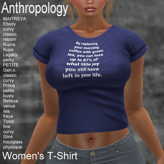 By replacing your morning coffee... Women's T-Shirt (WTTA)