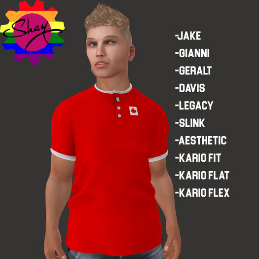 Canada Flag Henley