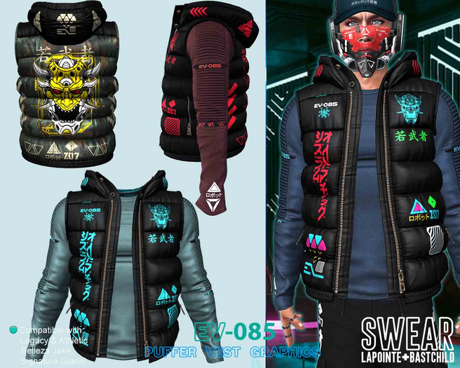 Puffer Vest - TECH Graphics