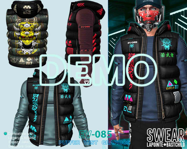 Puffer Vest - TECH Graphics DEMO